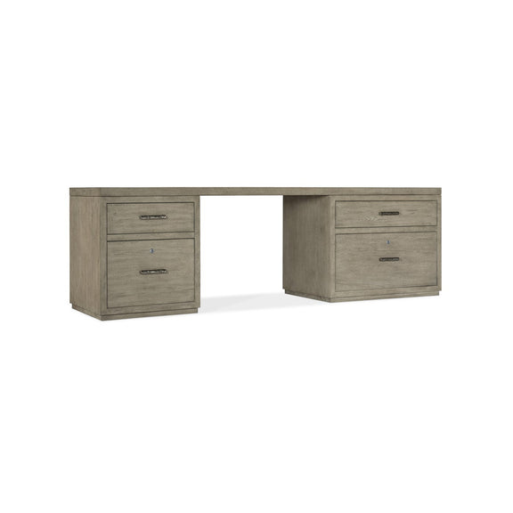 Linville Falls 96" Desk with Small File and Lateral File