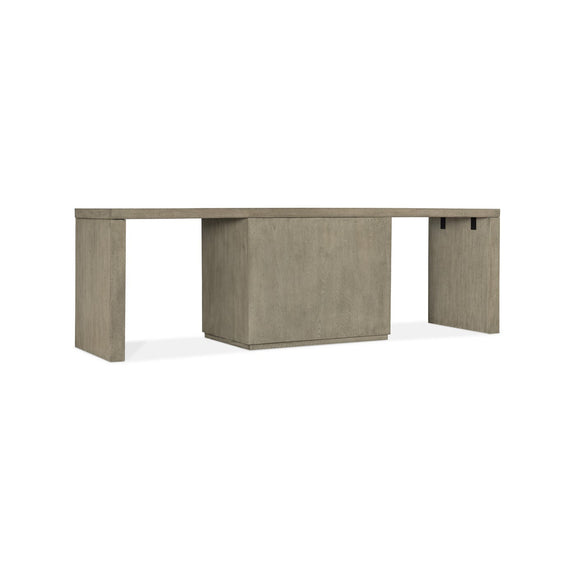Linville Falls 96" Desk with Centered Open Desk Cabinet