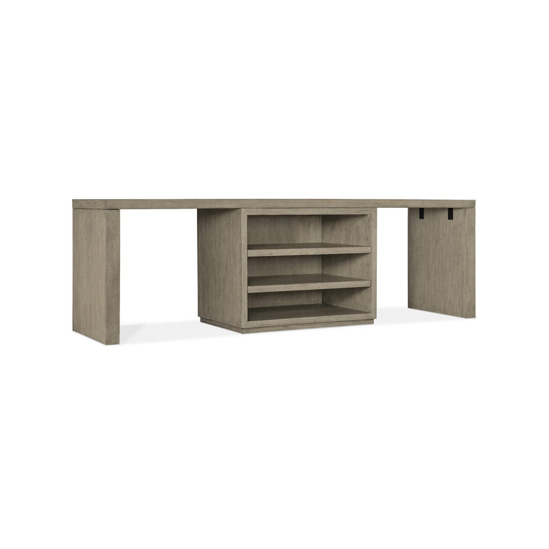Linville Falls 96" Desk with Centered Open Desk Cabinet