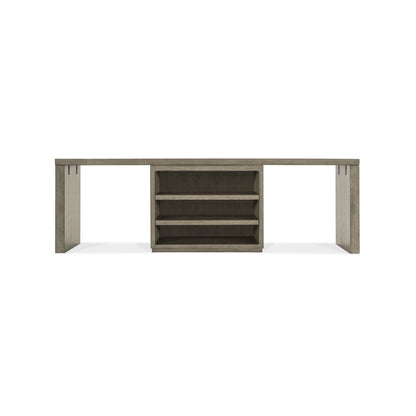 Linville Falls 96" Desk with Centered Open Desk Cabinet