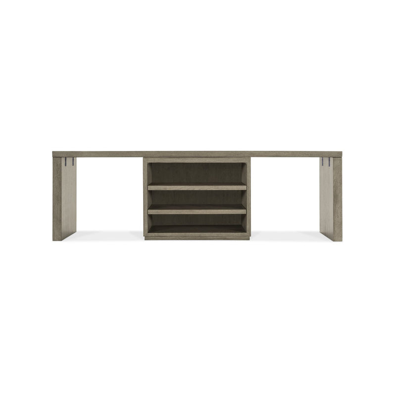 Linville Falls 96" Desk with Centered Open Desk Cabinet