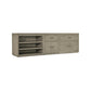 Linville Falls 96" Credenza with File, Lateral File and Open Desk Cabinet
