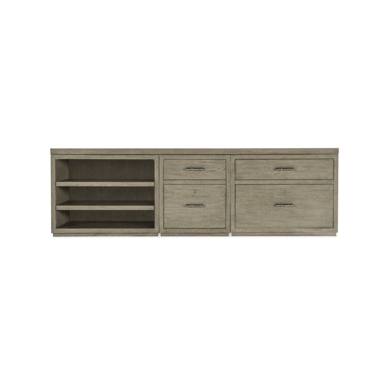 Linville Falls 96" Credenza with File, Lateral File and Open Desk Cabinet