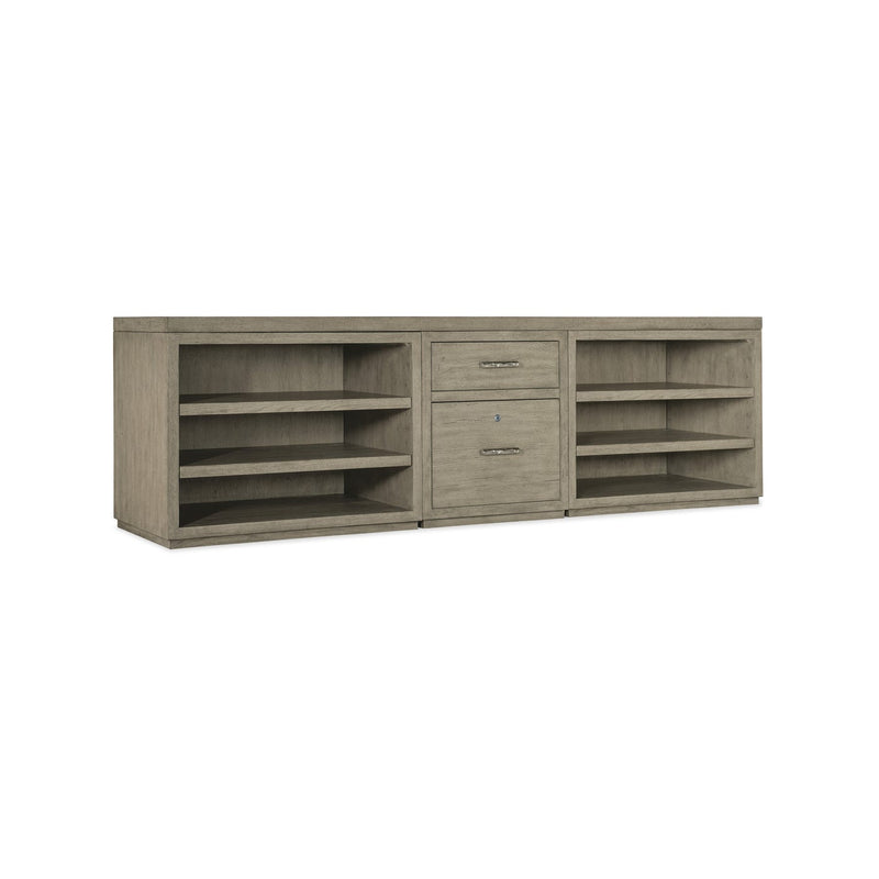 Linville Falls 96" Credenza with File and Two Open Desk Cabinets Credenza