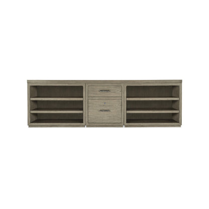 Linville Falls 96" Credenza with File and Two Open Desk Cabinets Credenza