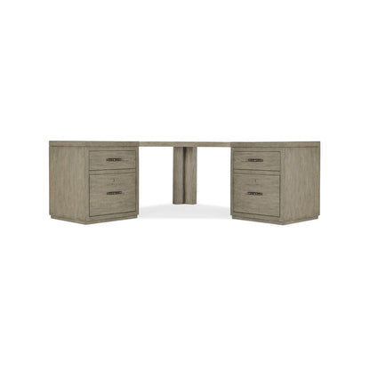 Linville Falls Corner Desk with Two Files