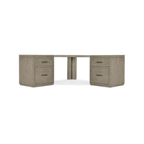 Linville Falls Corner Desk with Two Files