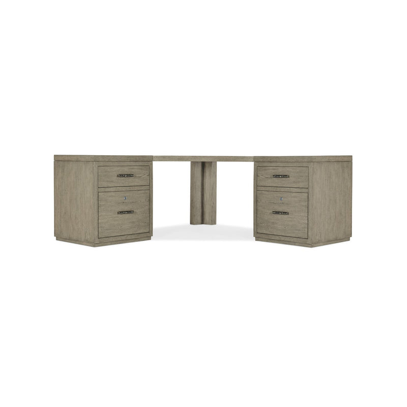 Linville Falls Corner Desk with Two Files