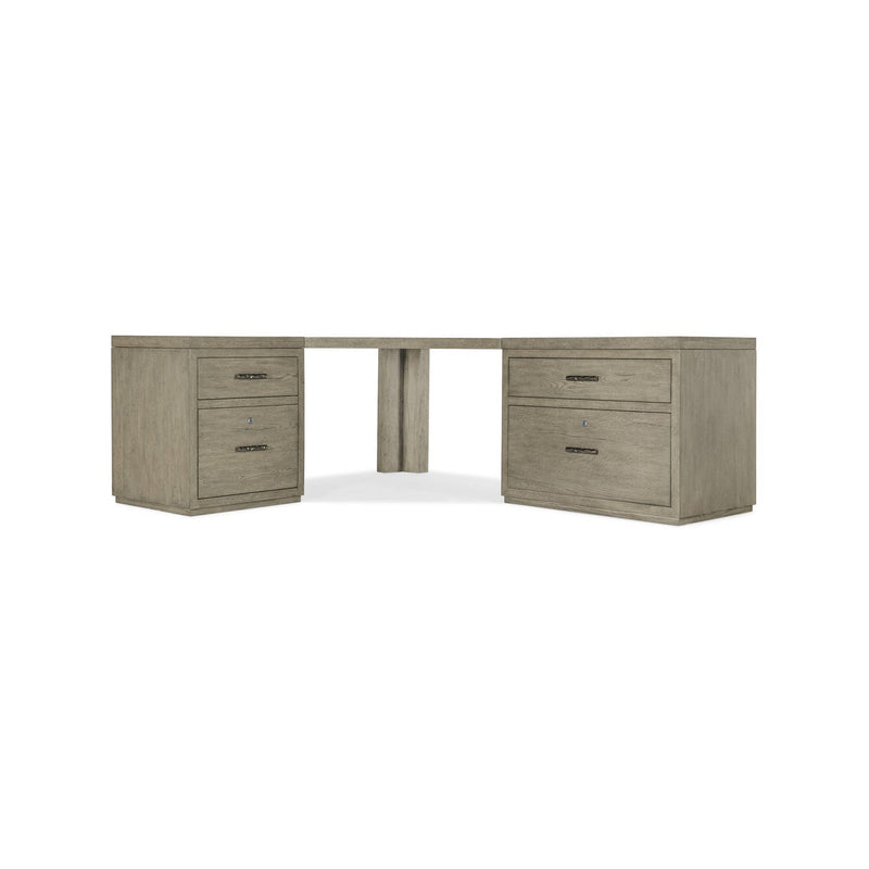 Linville Falls Corner Desk with File and Lateral File