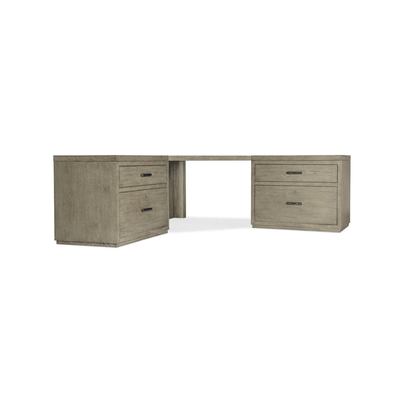 Linville Falls Corner Desk with Two Lateral Files