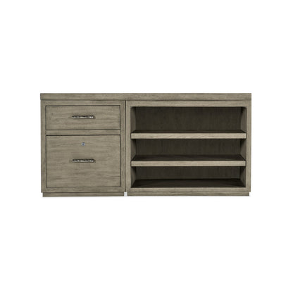 Linville Falls 60" Credenza with File and Open Desk Cabinet