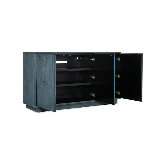 Melange Round Valley Three Door Entertainment Credenza