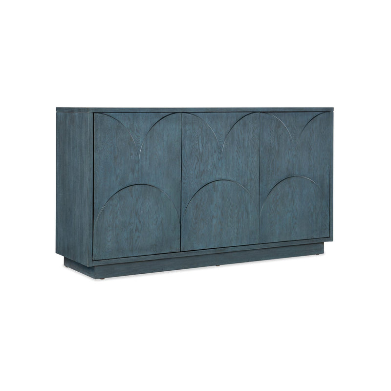 Melange Round Valley Three Door Entertainment Credenza