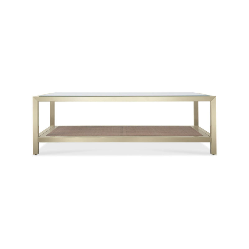 Melange Raising Cane Cocktail Table