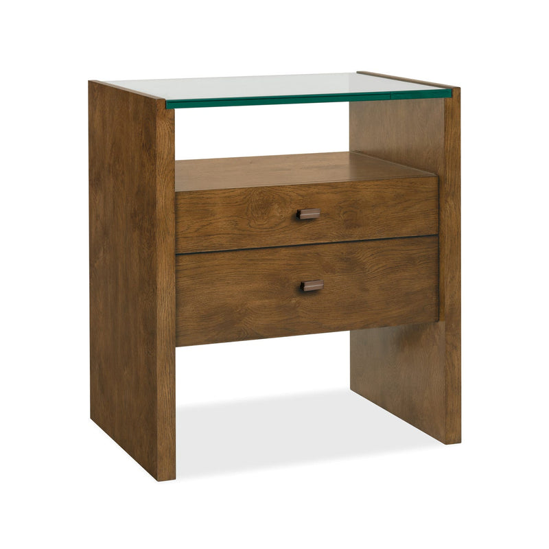 Barton Springs Two Drawer Open Nightstand