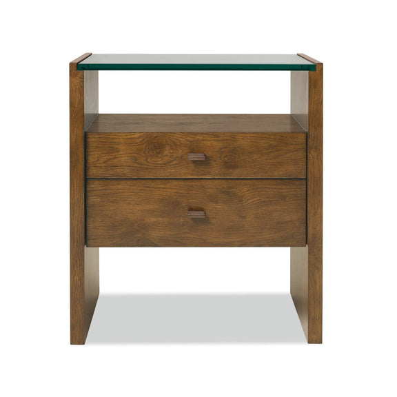 Barton Springs Two Drawer Open Nightstand