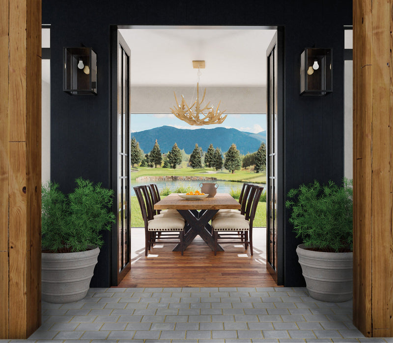 Big Sky Trestle Dining Table with 2-20in Leaves