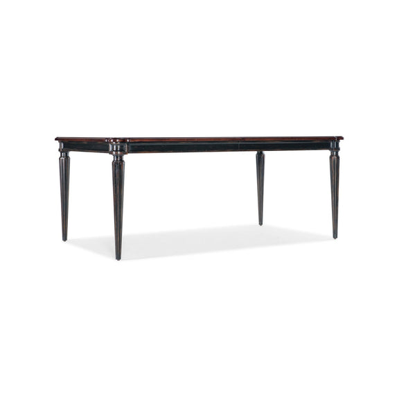 Charleston Rectangle Leg Dining Table w-2-22in Leaves