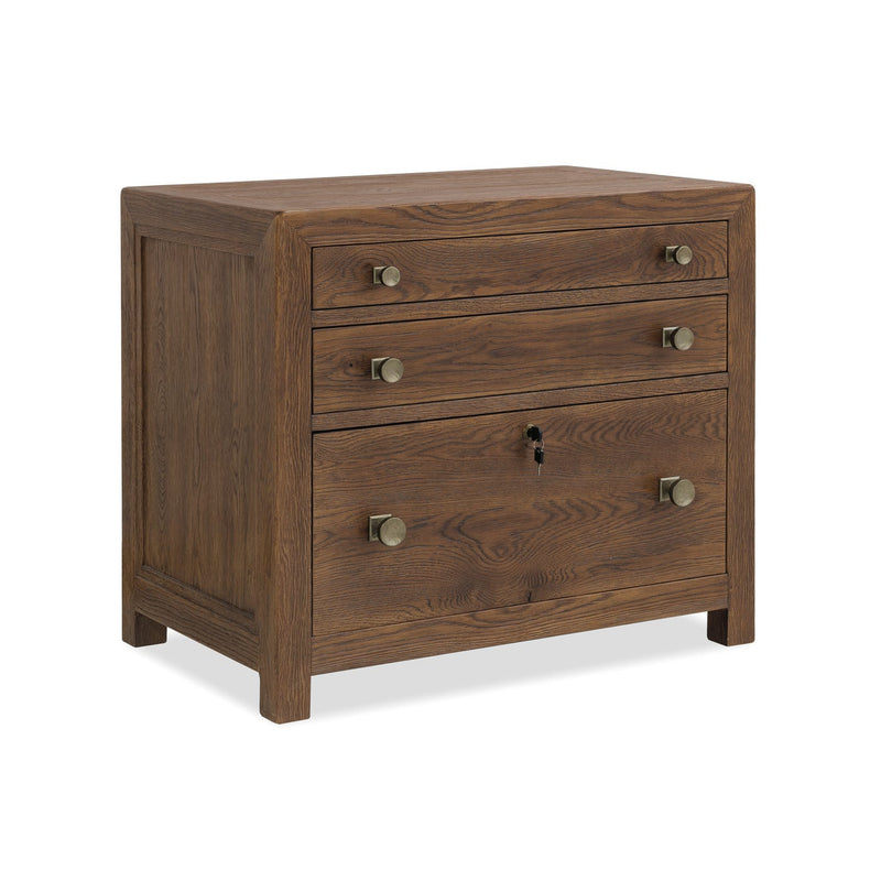 Driftwood Three Drawer Chest - Worn Saddle