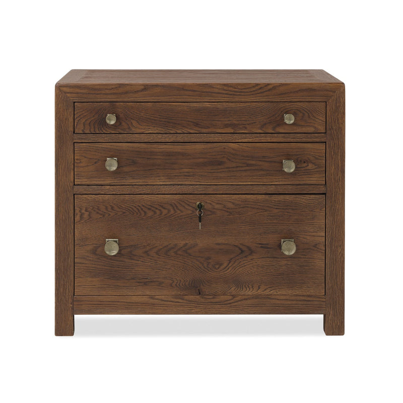 Driftwood Three Drawer Chest - Worn Saddle