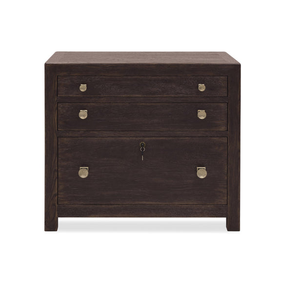 Driftwood Three Drawer Chest - Burnt Timber