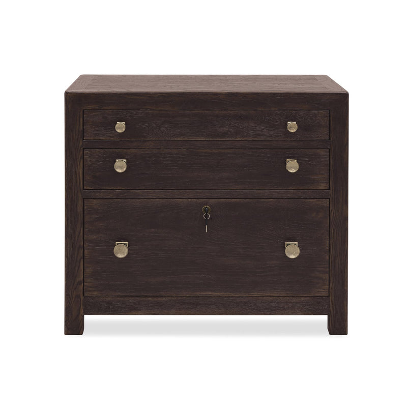 Driftwood Three Drawer Chest - Burnt Timber