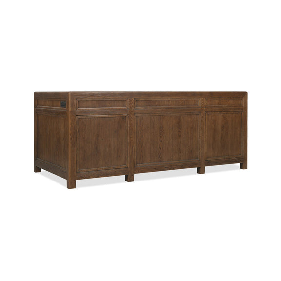 Driftwood Executive Desk - Worn Saddle