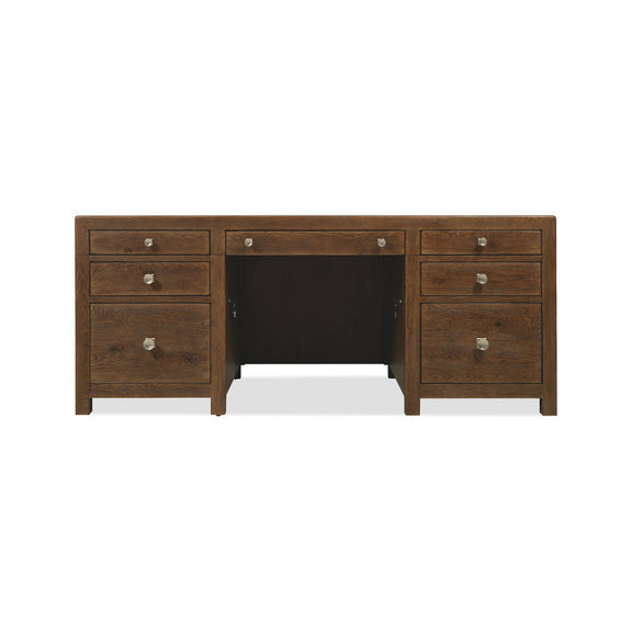 Driftwood Executive Desk - Worn Saddle