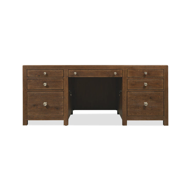 Driftwood Executive Desk - Worn Saddle