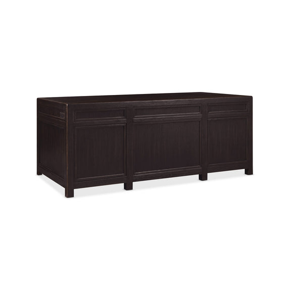 Driftwood Executive Desk - Burnt Timber