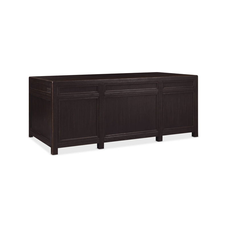 Driftwood Executive Desk - Burnt Timber