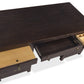 Driftwood Executive Desk - Burnt Timber