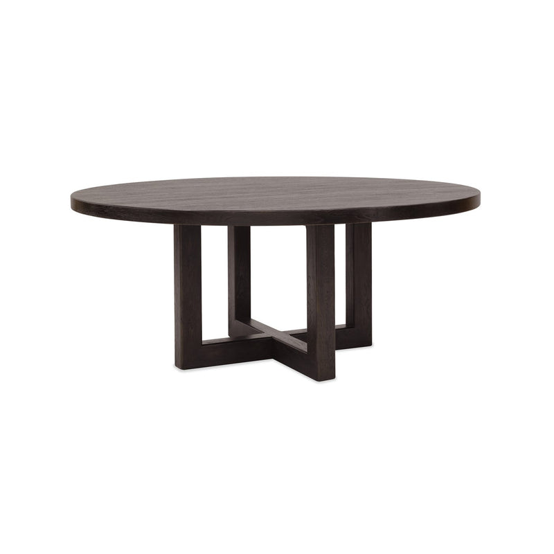 Driftwood 72in Round Dining Table - Burnt Timber