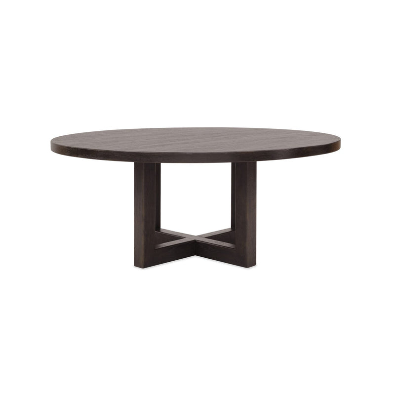 Driftwood 72in Round Dining Table - Burnt Timber