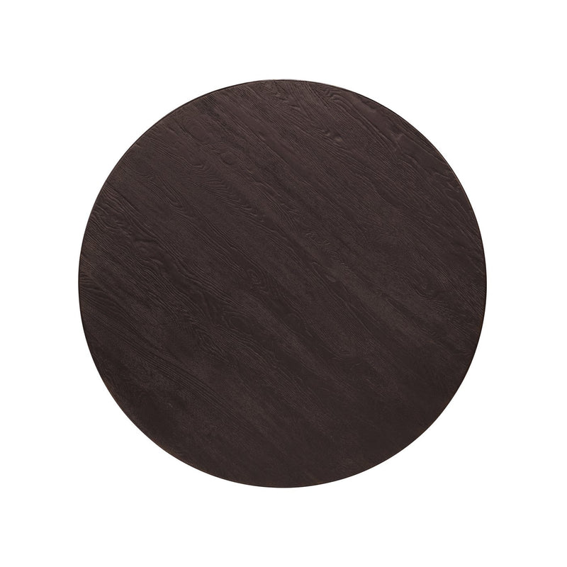 Driftwood 72in Round Dining Table - Burnt Timber