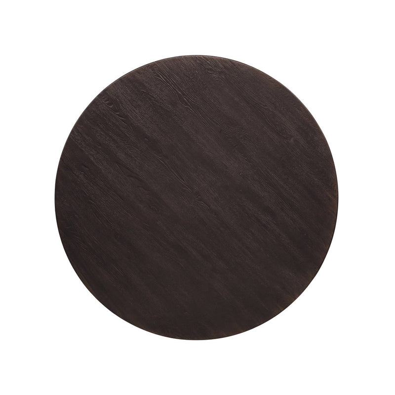 Driftwood 60in Round Dining Table - Burnt Timber