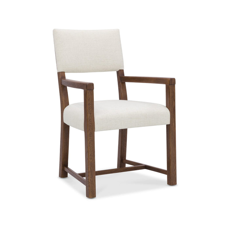 Driftwood Upholstered Arm Chair - Worn Saddle