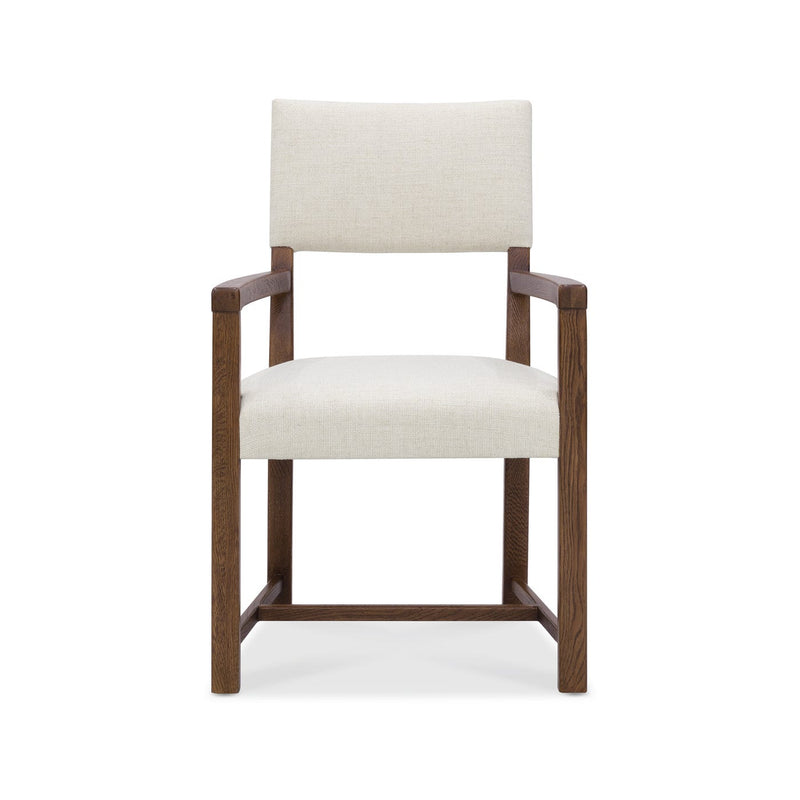 Driftwood Upholstered Arm Chair - Worn Saddle