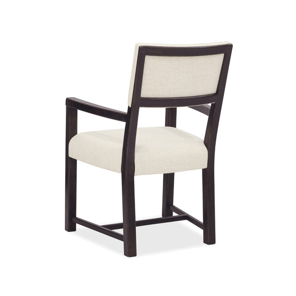Driftwood Upholstered Arm Chair - Burnt Timber