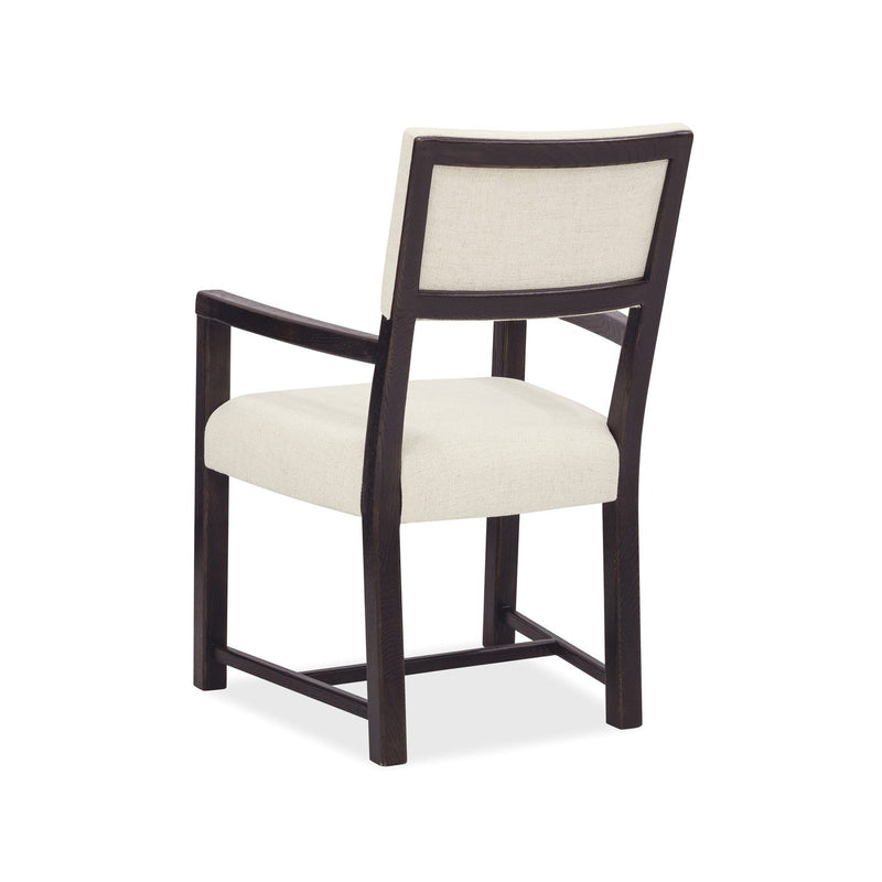 Driftwood Upholstered Arm Chair - Burnt Timber