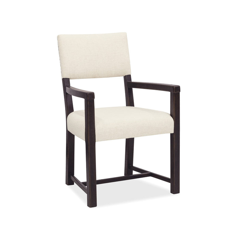 Driftwood Upholstered Arm Chair - Burnt Timber