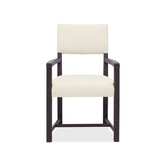 Driftwood Upholstered Arm Chair - Burnt Timber