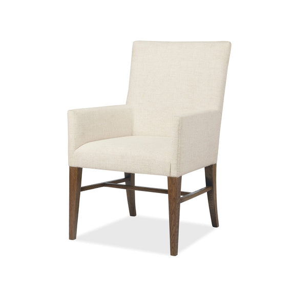 Driftwood Upholstered Arm Chair - Worn Saddle