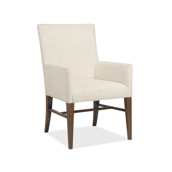 Driftwood Upholstered Arm Chair - Worn Saddle