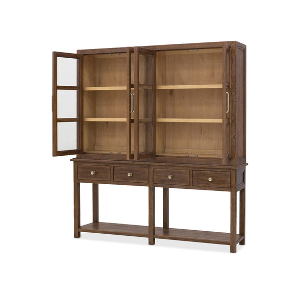 Driftwood Display Sideboard - Worn Saddle