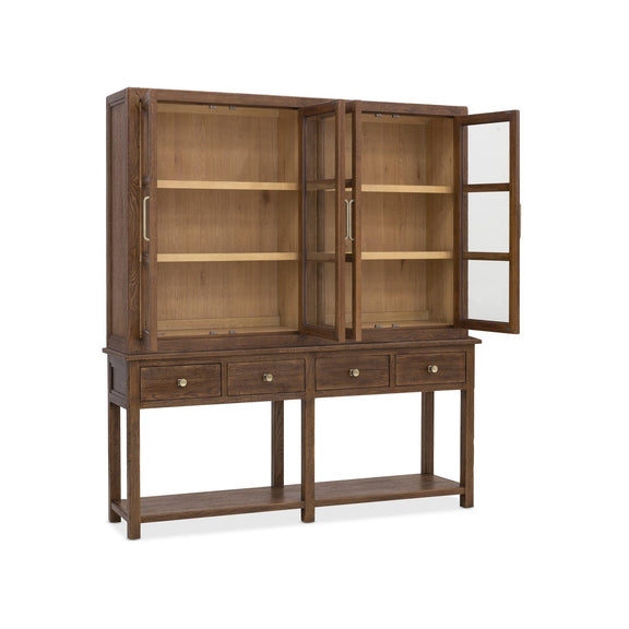 Driftwood Display Sideboard - Worn Saddle