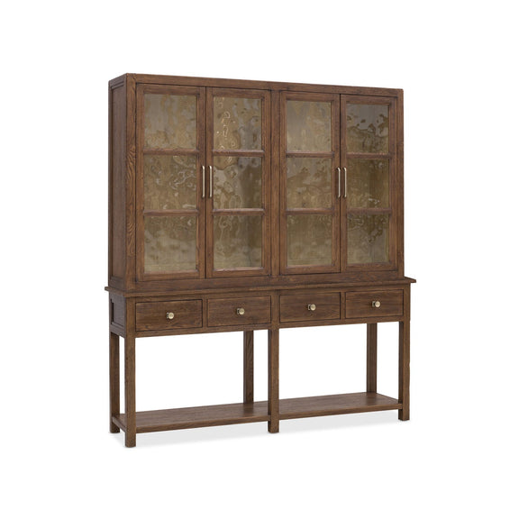 Driftwood Display Sideboard - Worn Saddle