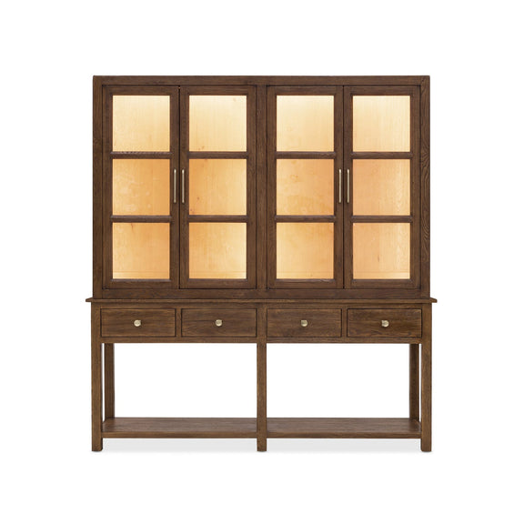 Driftwood Display Sideboard - Worn Saddle