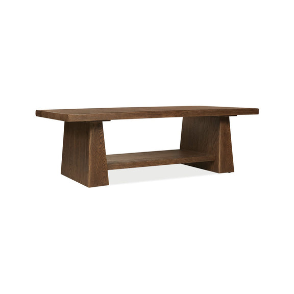 Driftwood Rectangle Cocktail Table - Worn Saddle