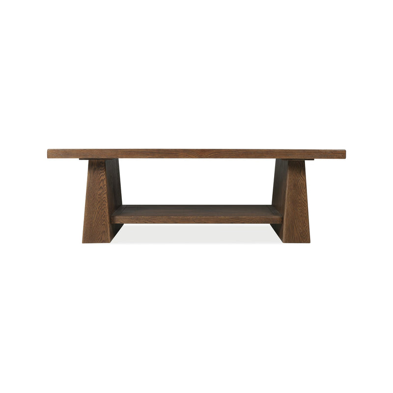 Driftwood Rectangle Cocktail Table - Worn Saddle